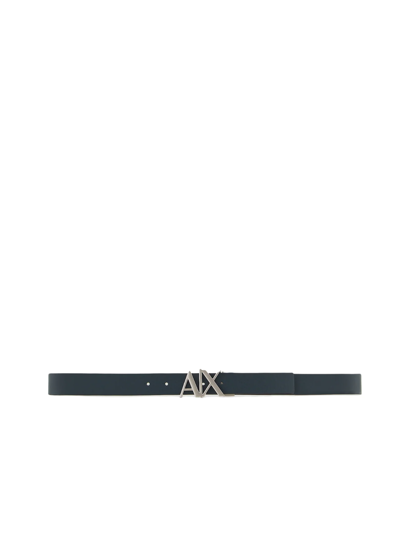 Cintura Armani Exchange nera con fibbia logo AX - Image 2