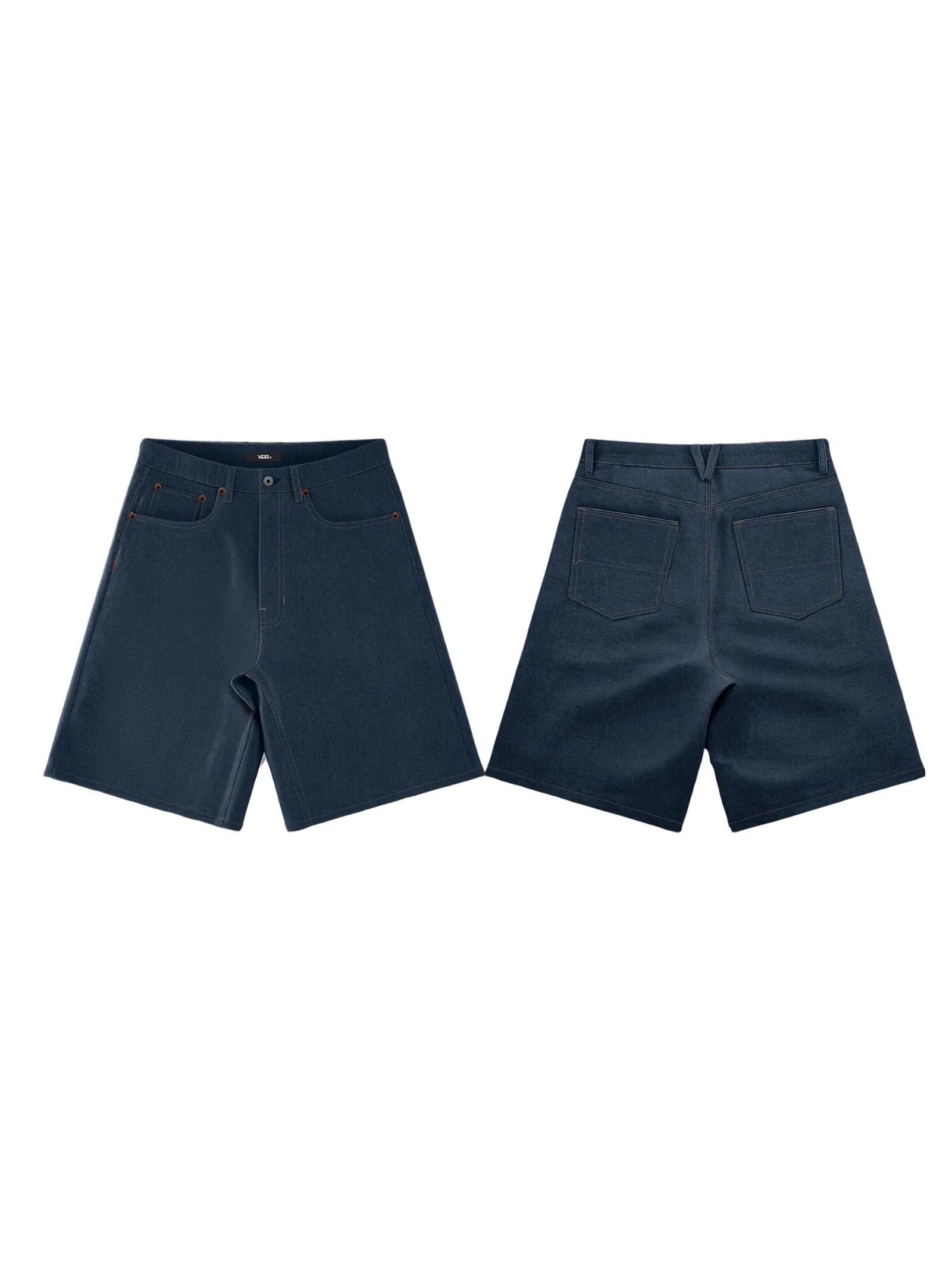 Bermuda in denim Vans blu