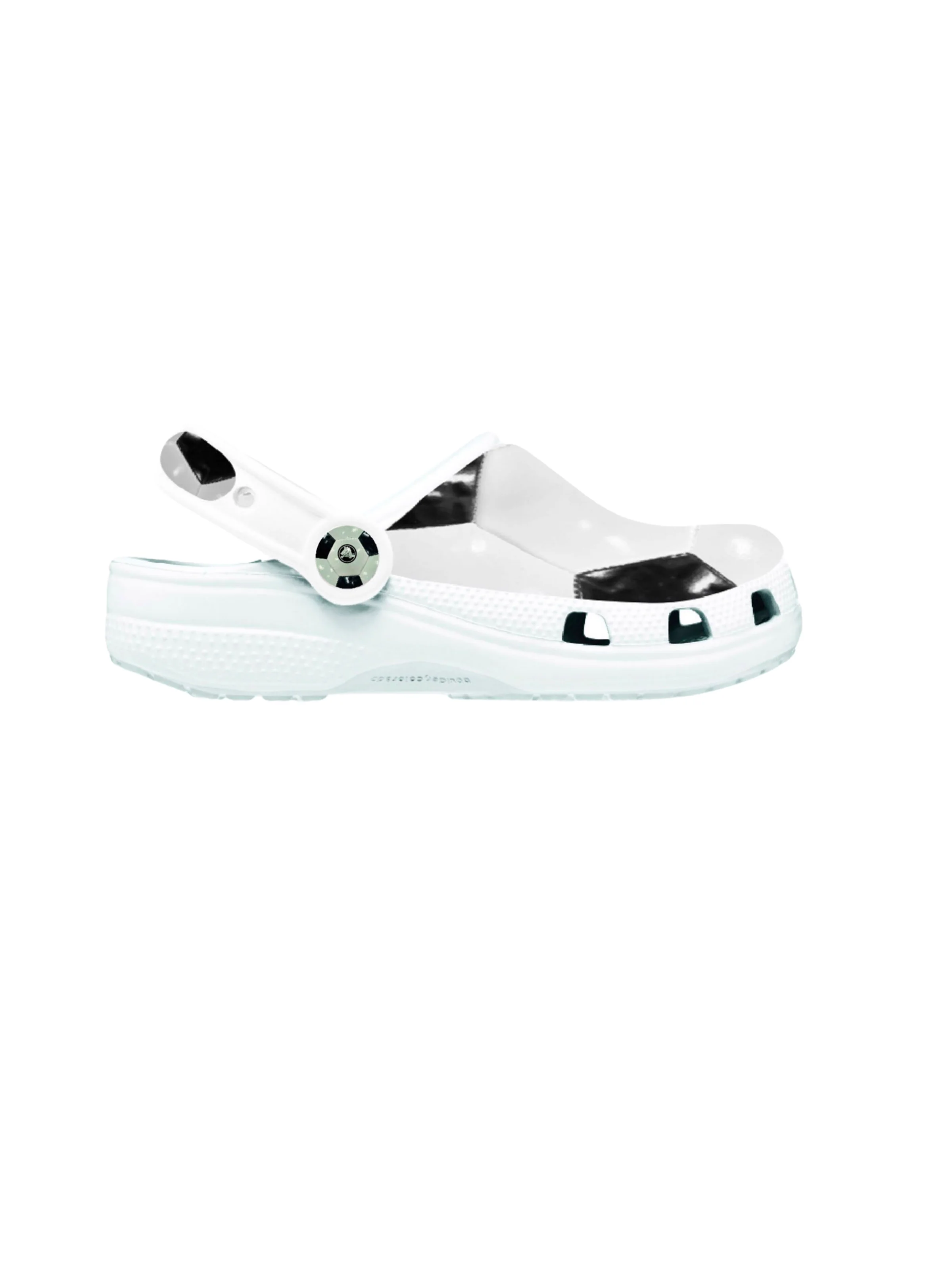 Ciabatte "Classic Soccer Ball Clog K" Crocs bianche