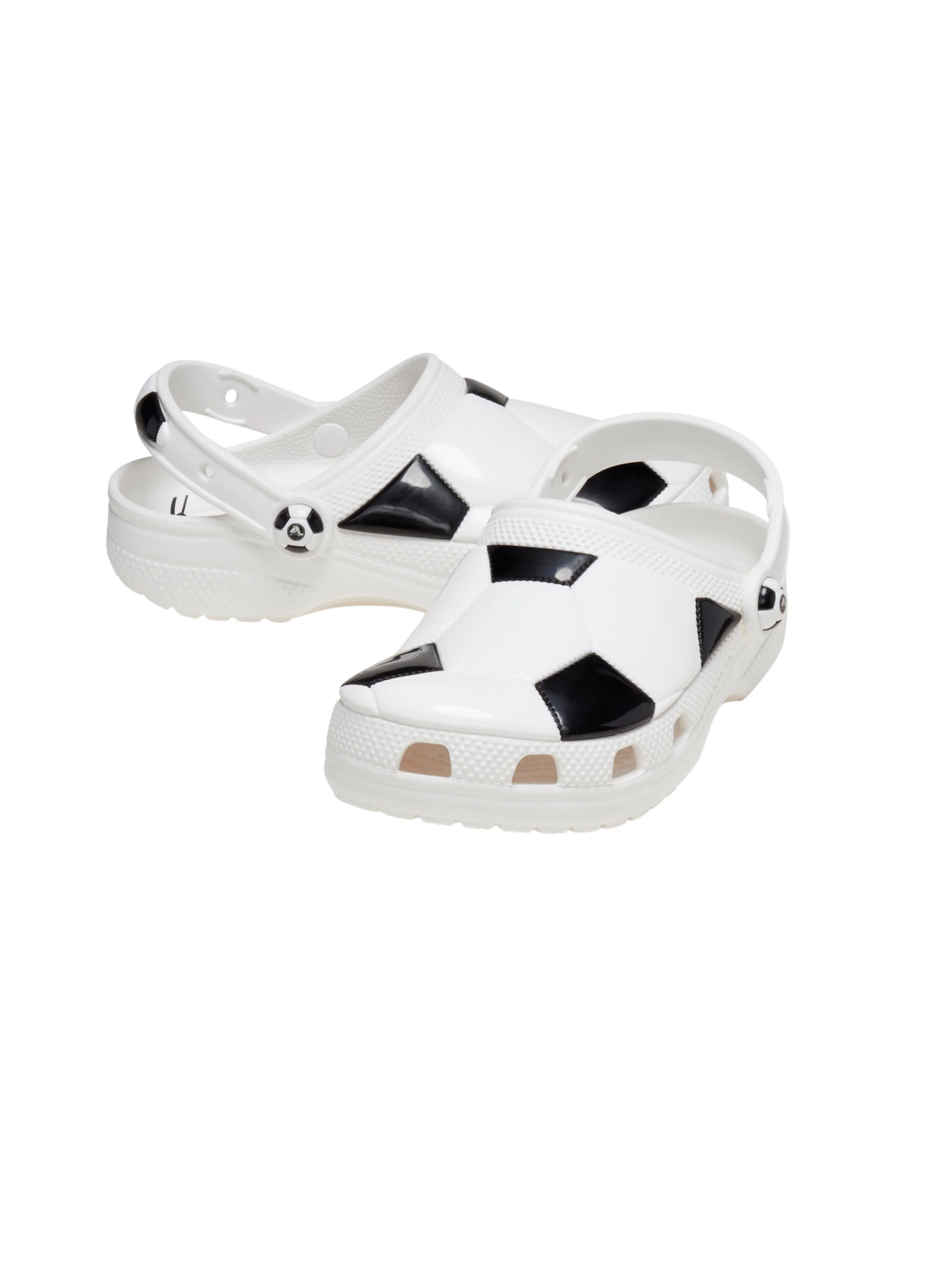 Ciabatte "Classic Soccer Ball Clog K" Crocs bianche - Image 2