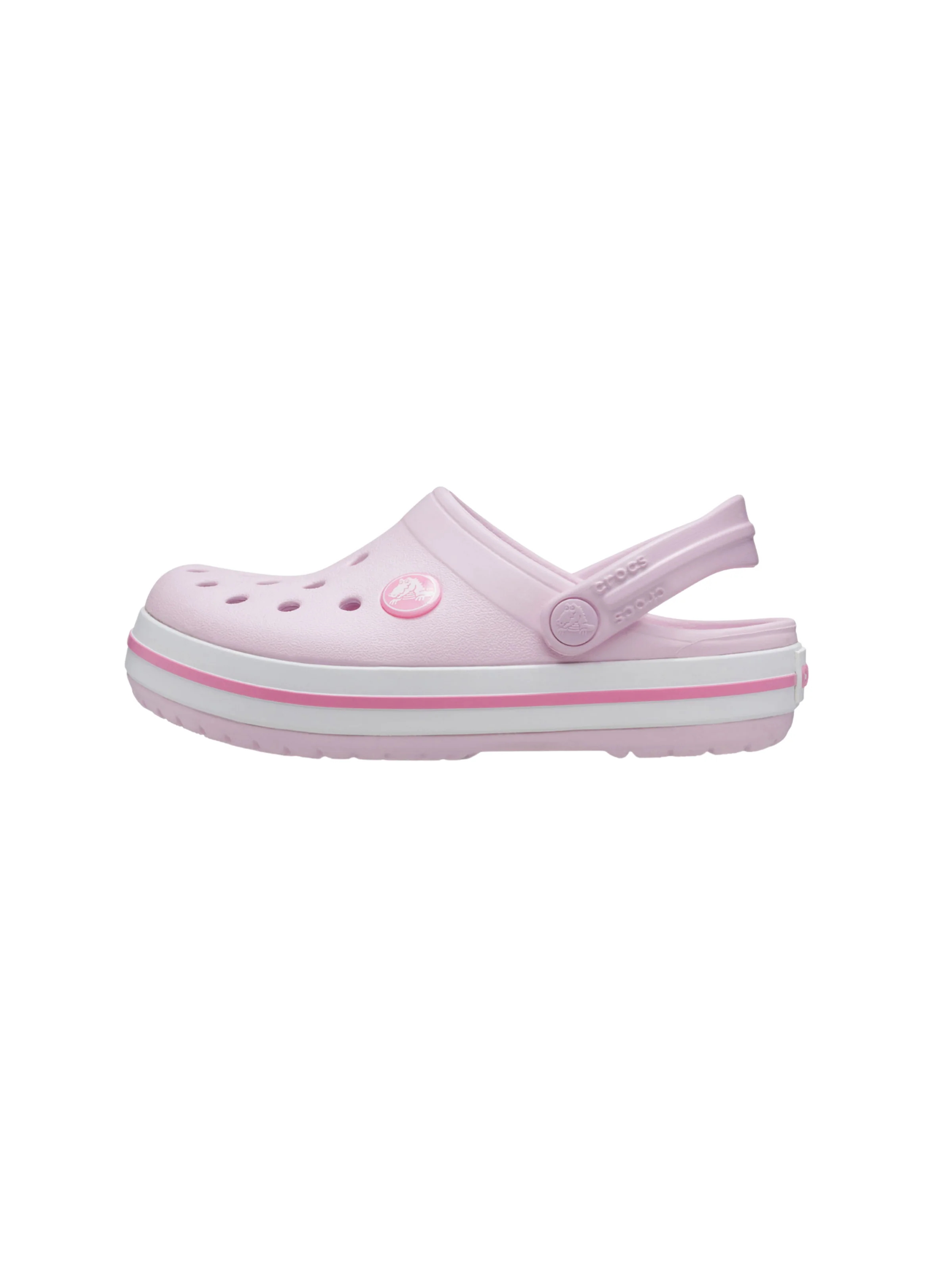 Ciabatte "Crocband Clog T" Crocs rosa con bande a contrasto - Image 5
