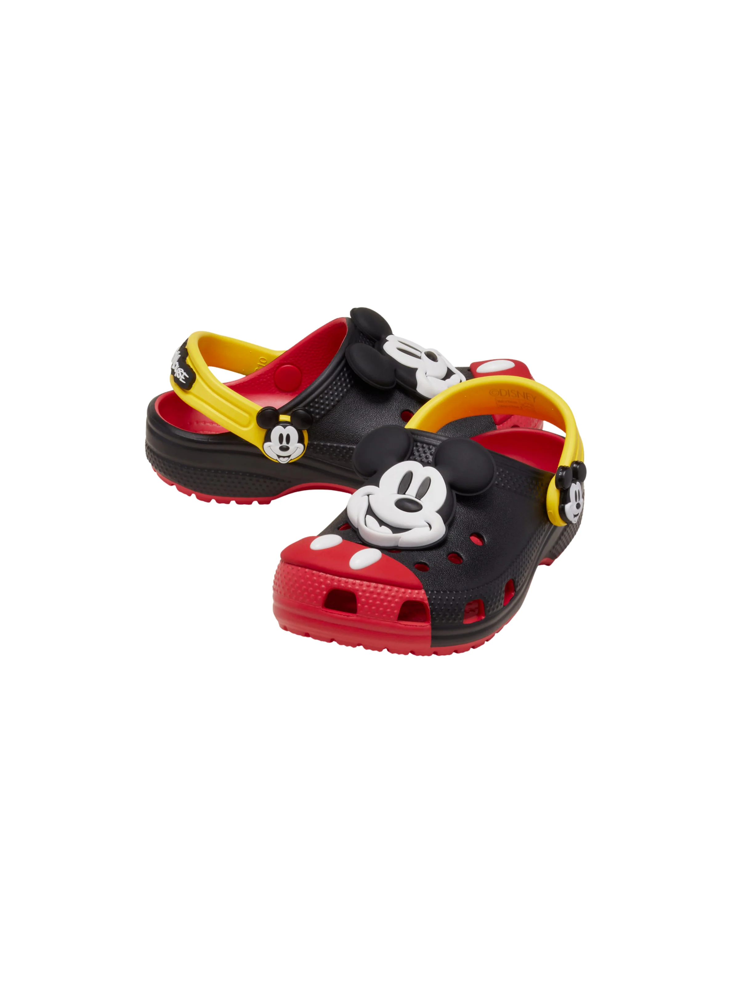 Ciabatte "Mickey Mouse Classic Clog T" Crocs rosse e nere - Image 3