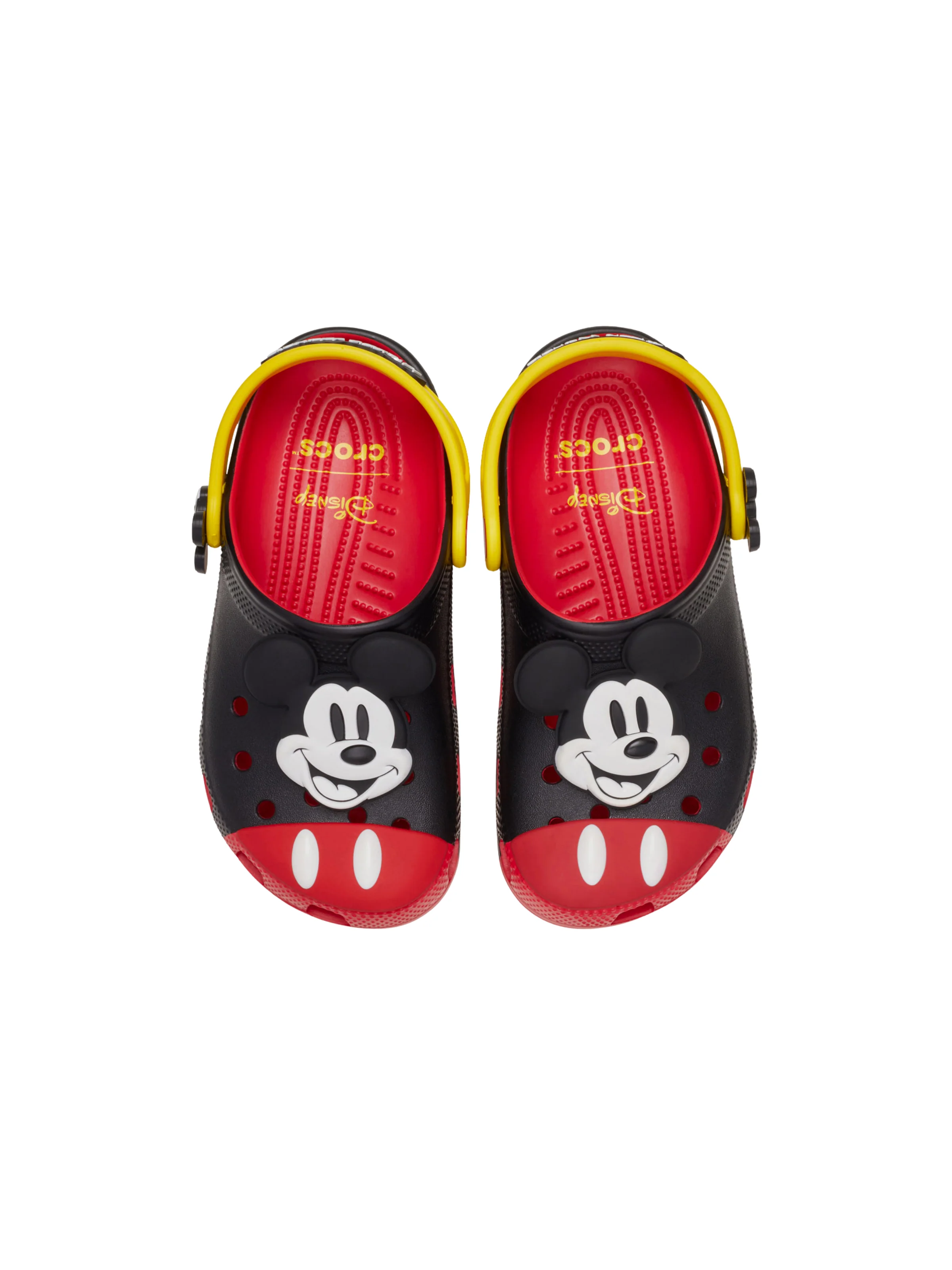 Ciabatte "Mickey Mouse Classic Clog T" Crocs rosse e nere - Image 4