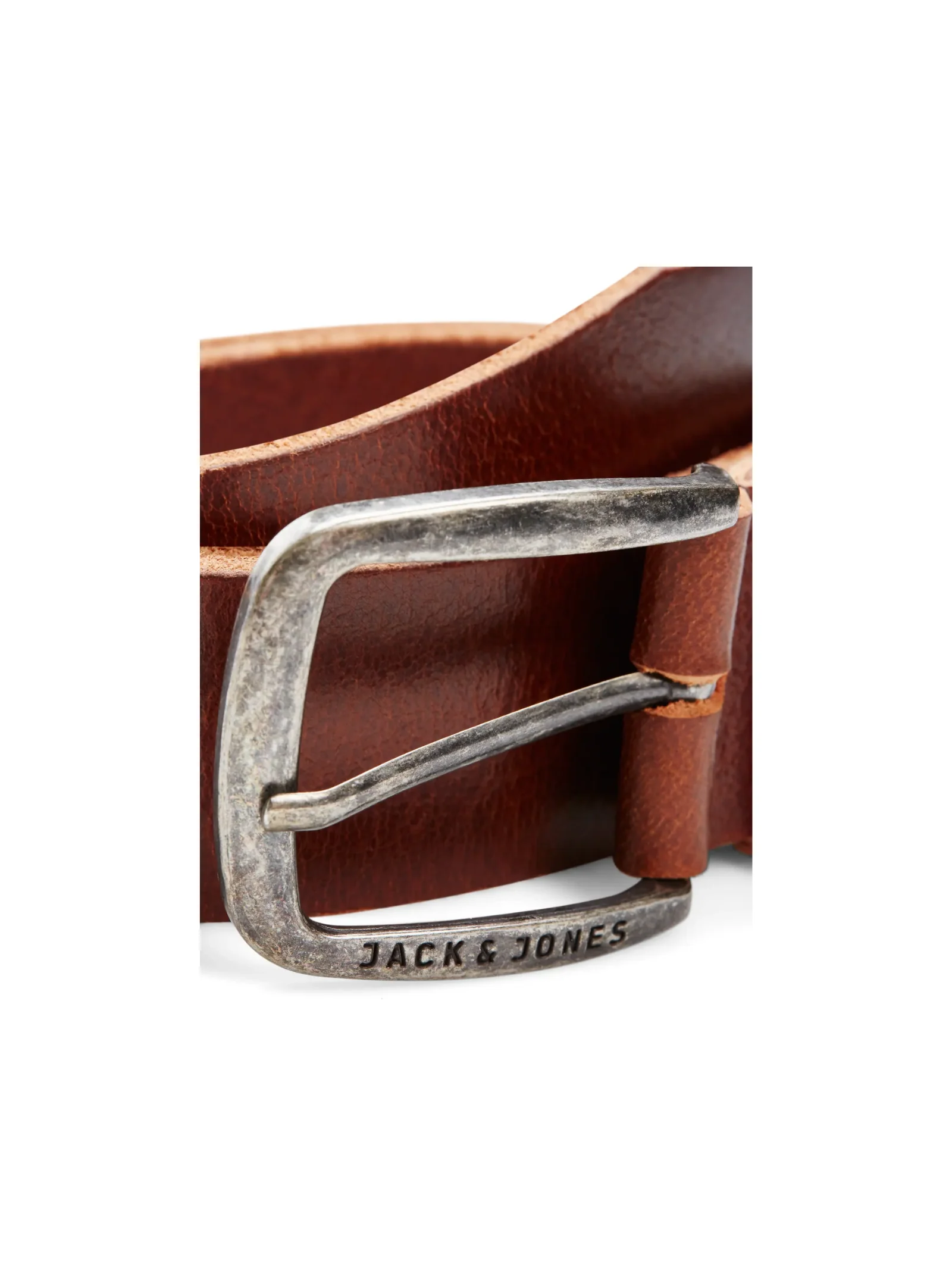 Cintura Jack & Jones marrone con fibbia - Image 2