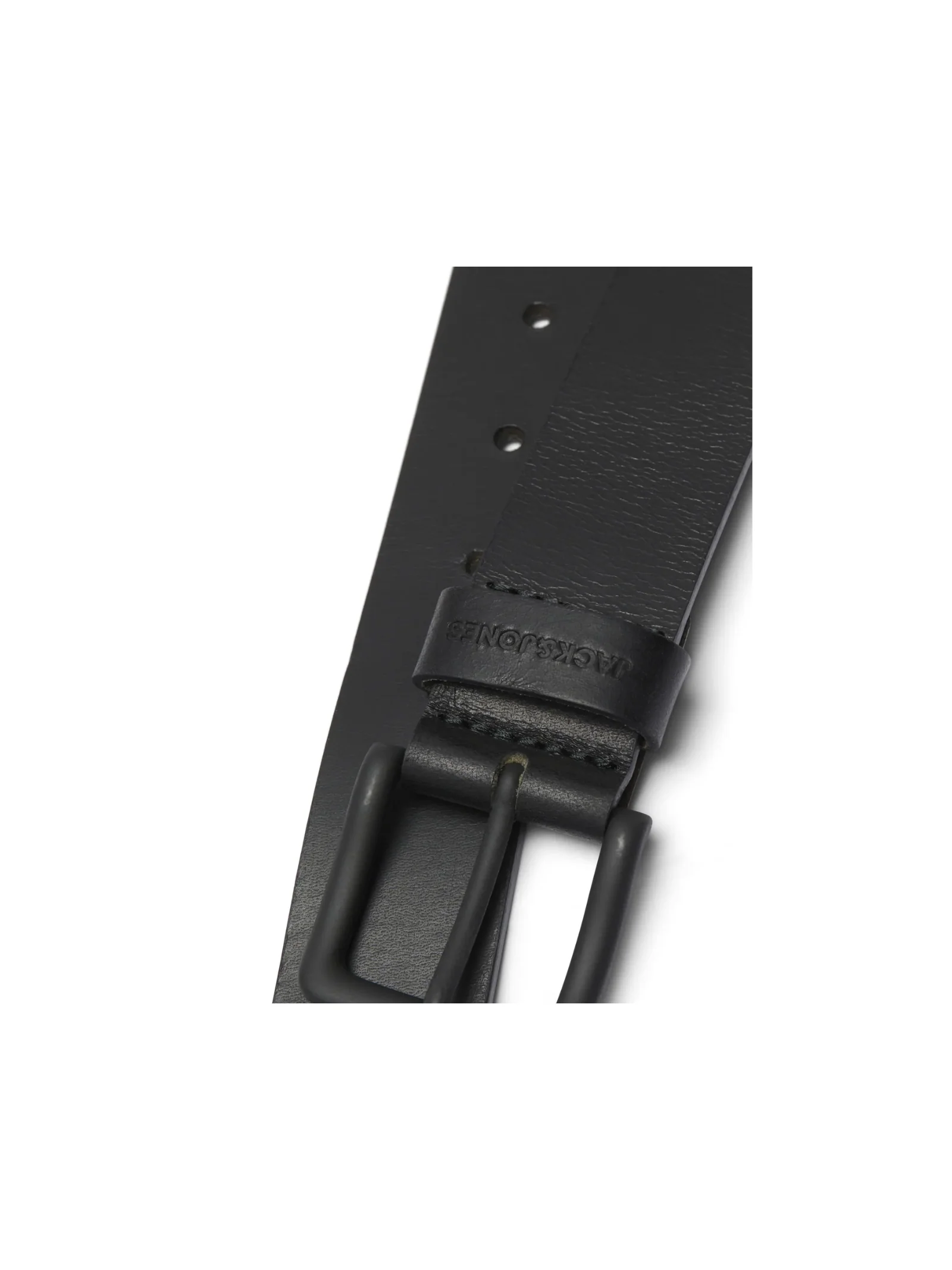 Cintura Jack & Jones nera con fibbia nera - Image 2