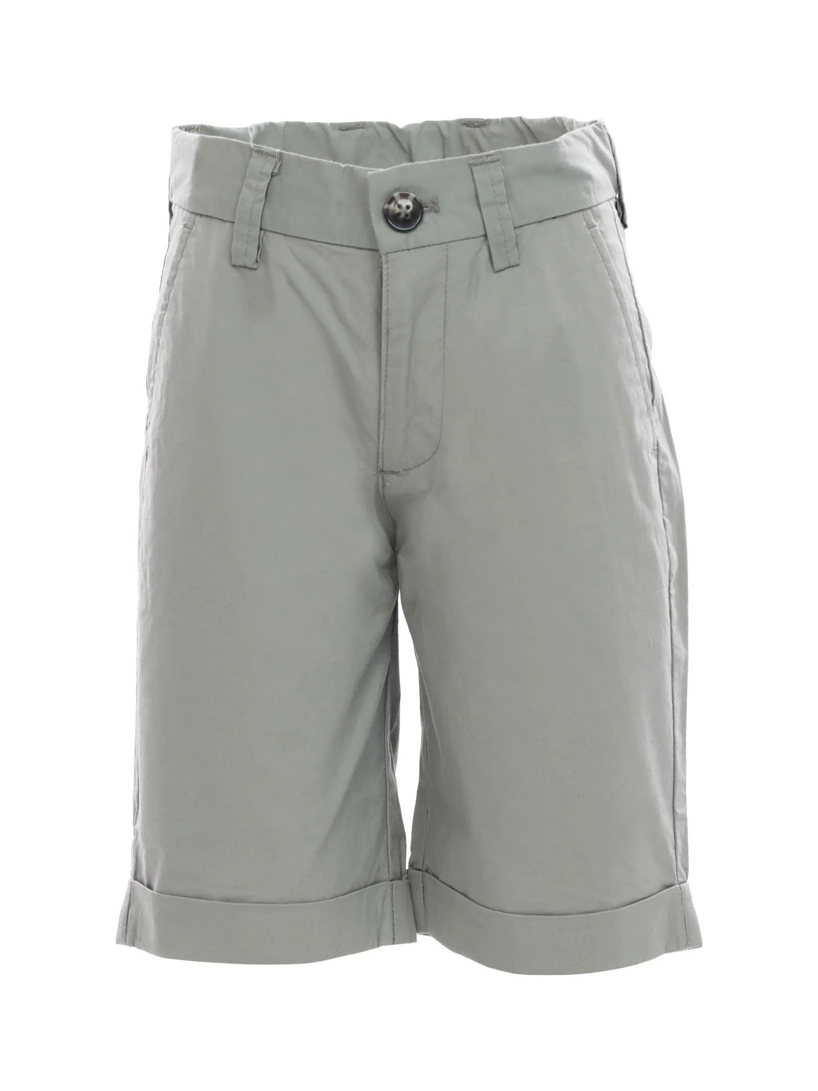 Bermuda in cotone verde militare