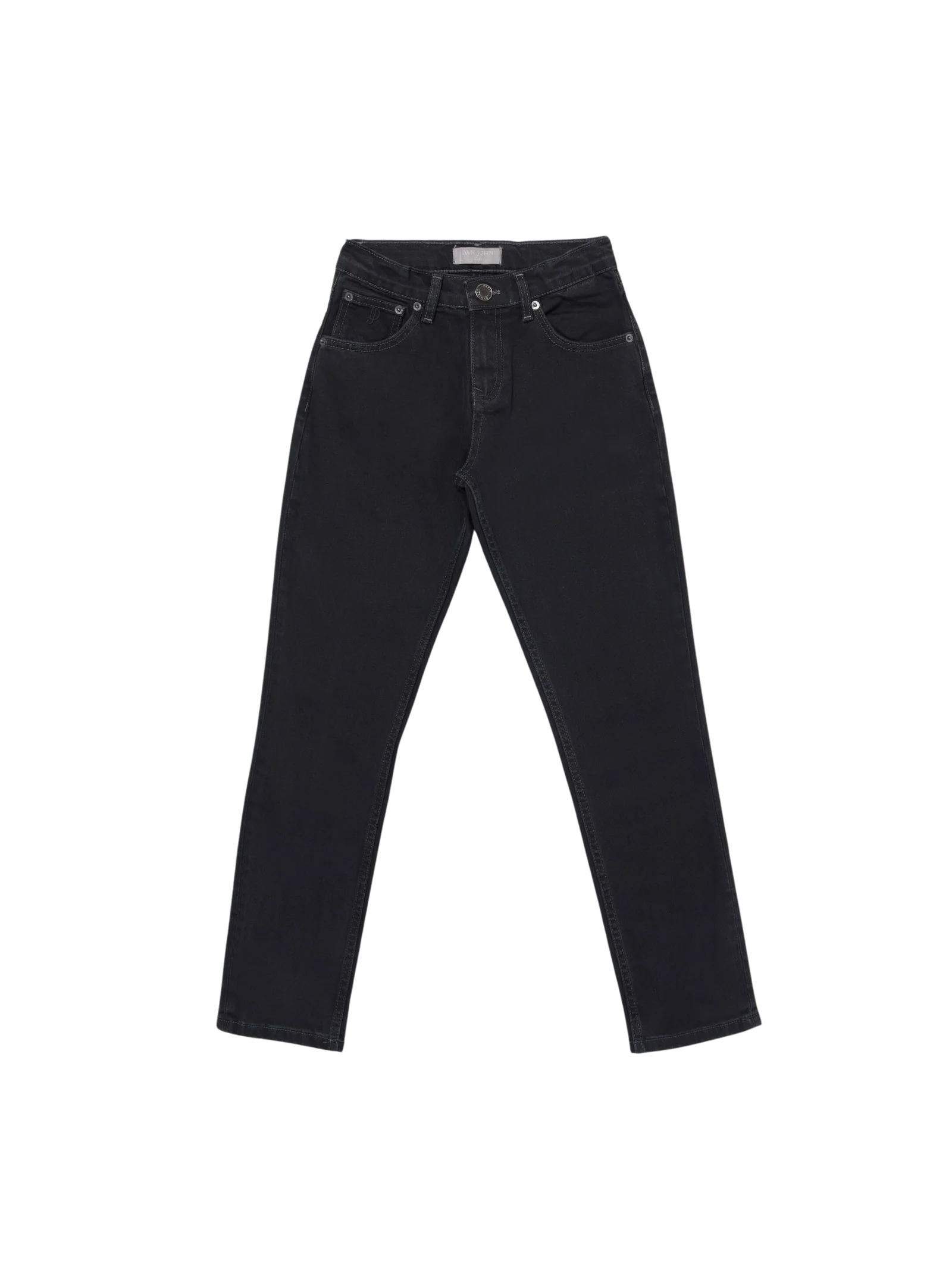 Pantalone Dan John nero cinque tasche in cotone stretch