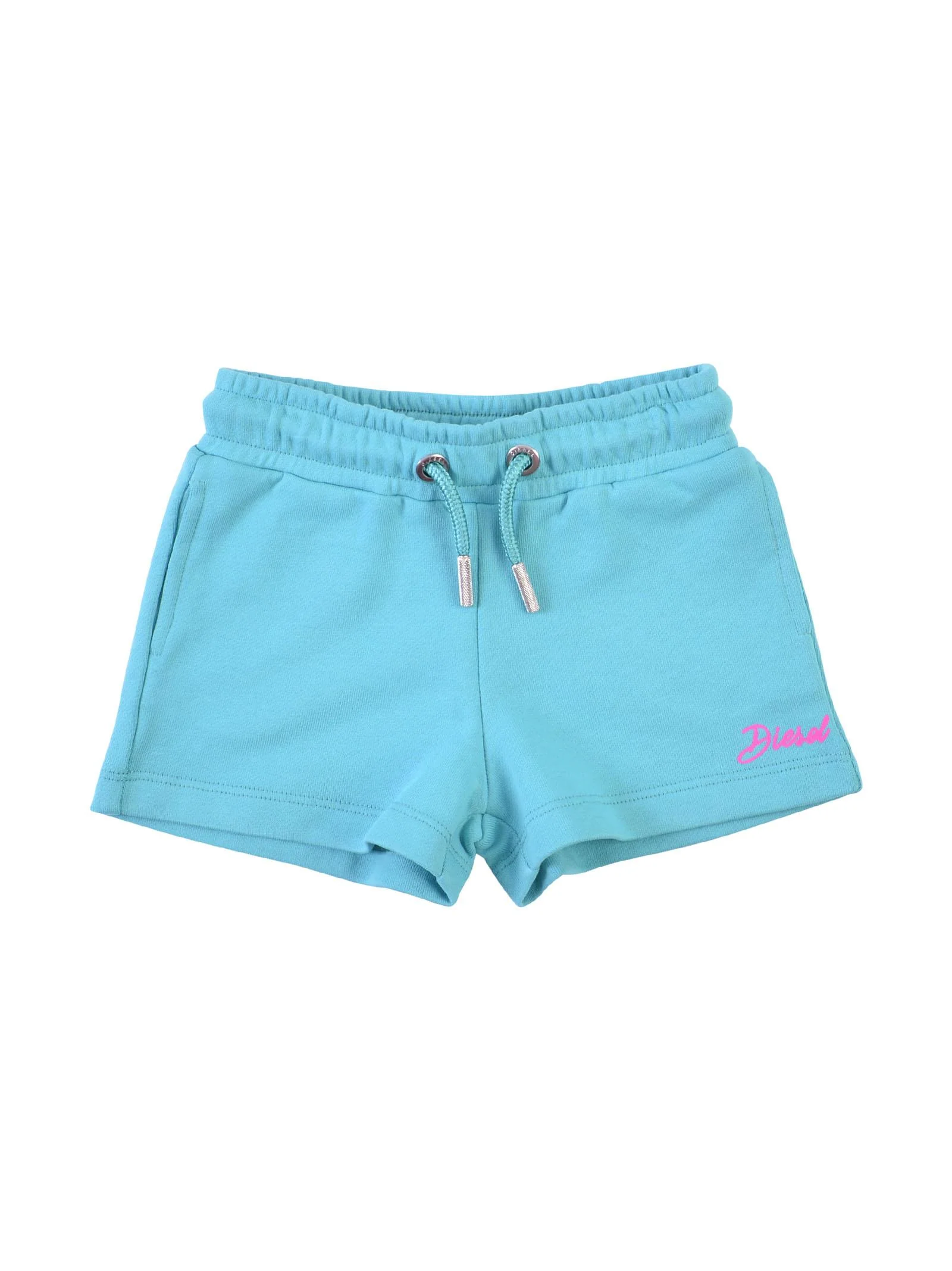 Shorts verde acqua con coulisse