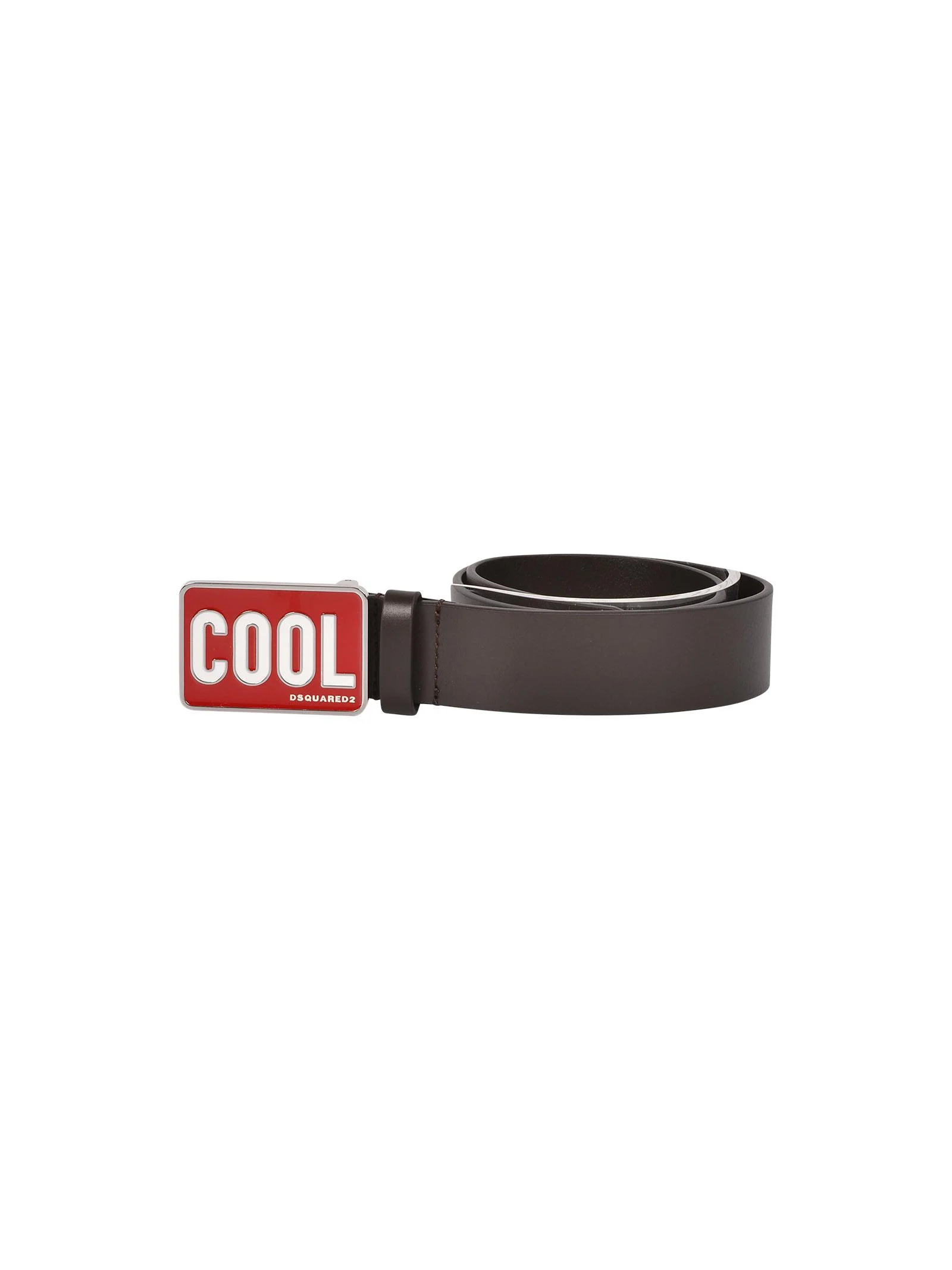 Cintura marrone con fibbia Cool
