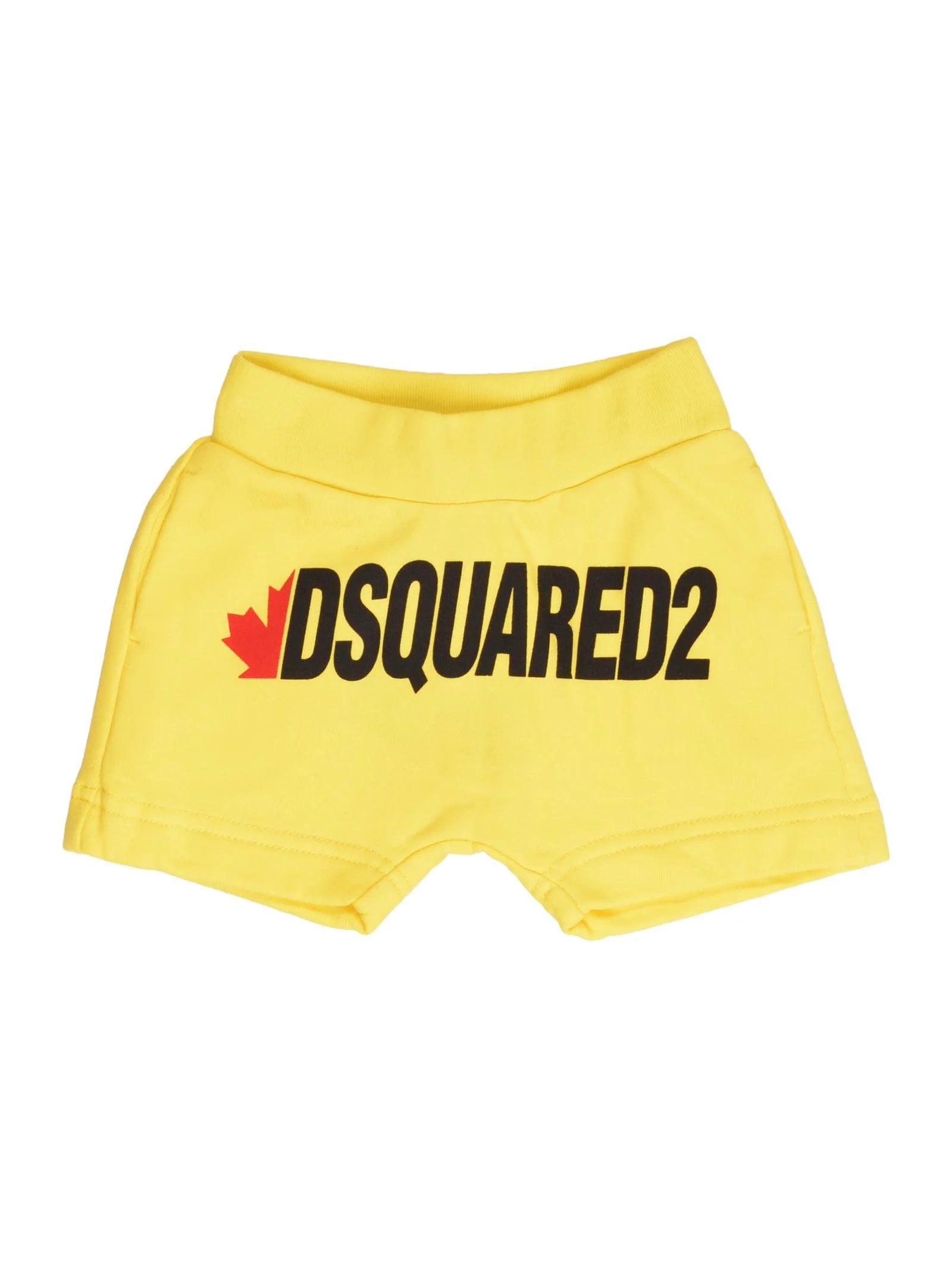 Shorts tuta giallo con stampa