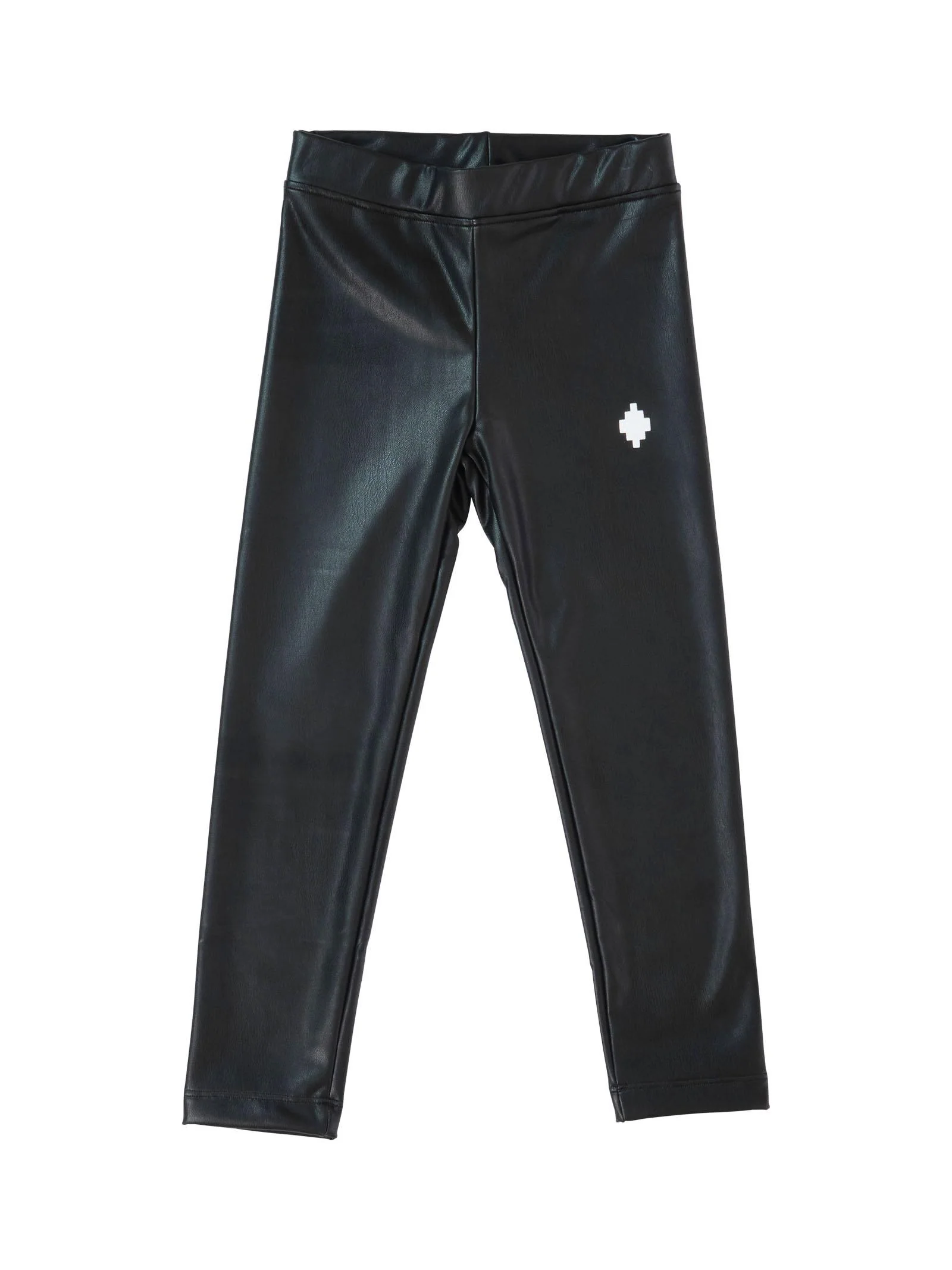 Leggings County of Milan nero in ecopelle