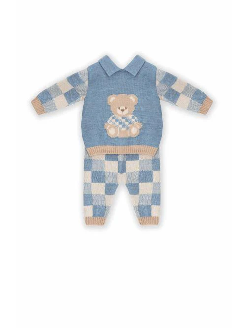 Completo a quadri con teddy