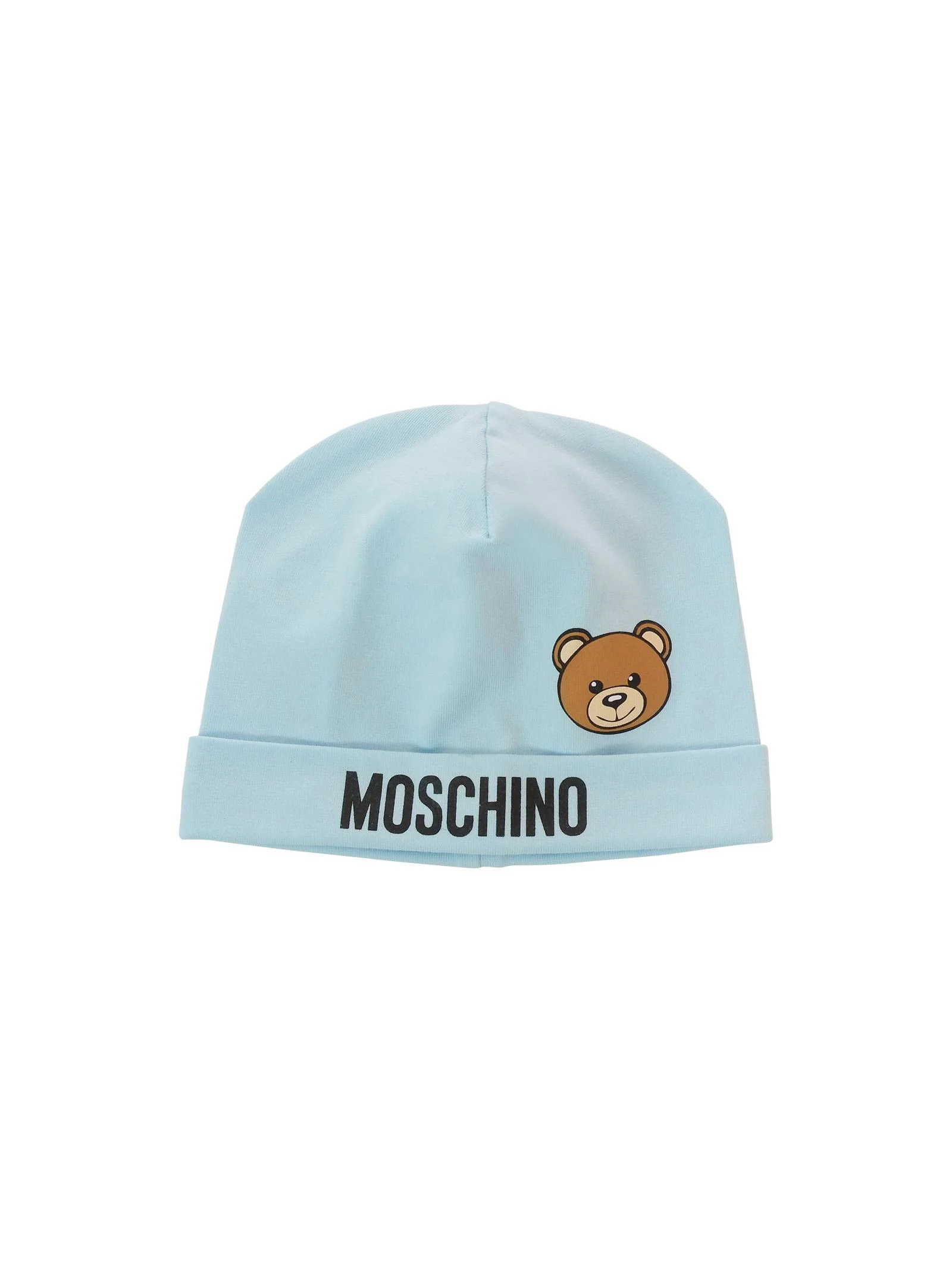 Cappellino Moschino azzurro con teddy toy