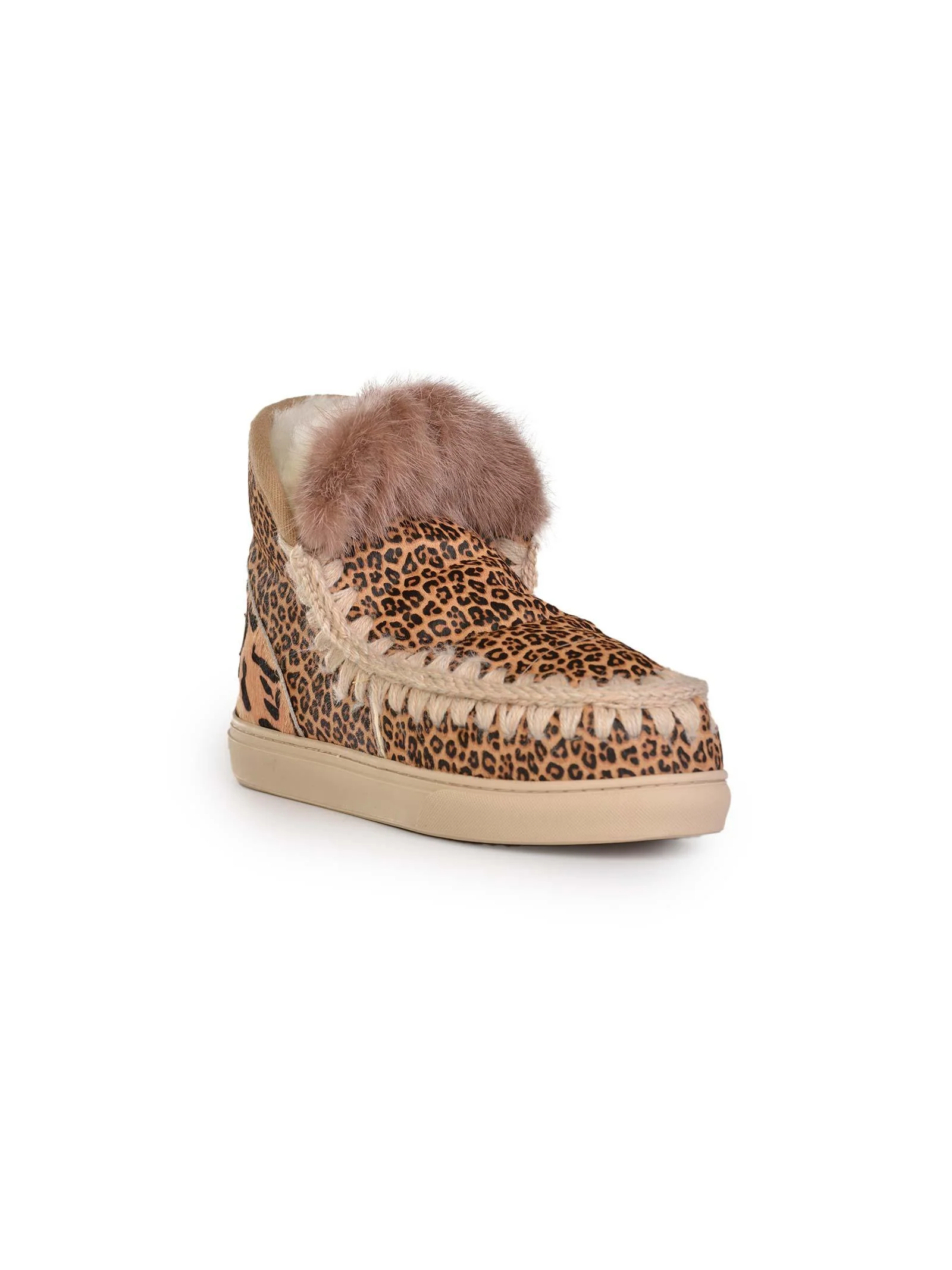 Sneakers eskimo  con patchwork animalier - Image 3