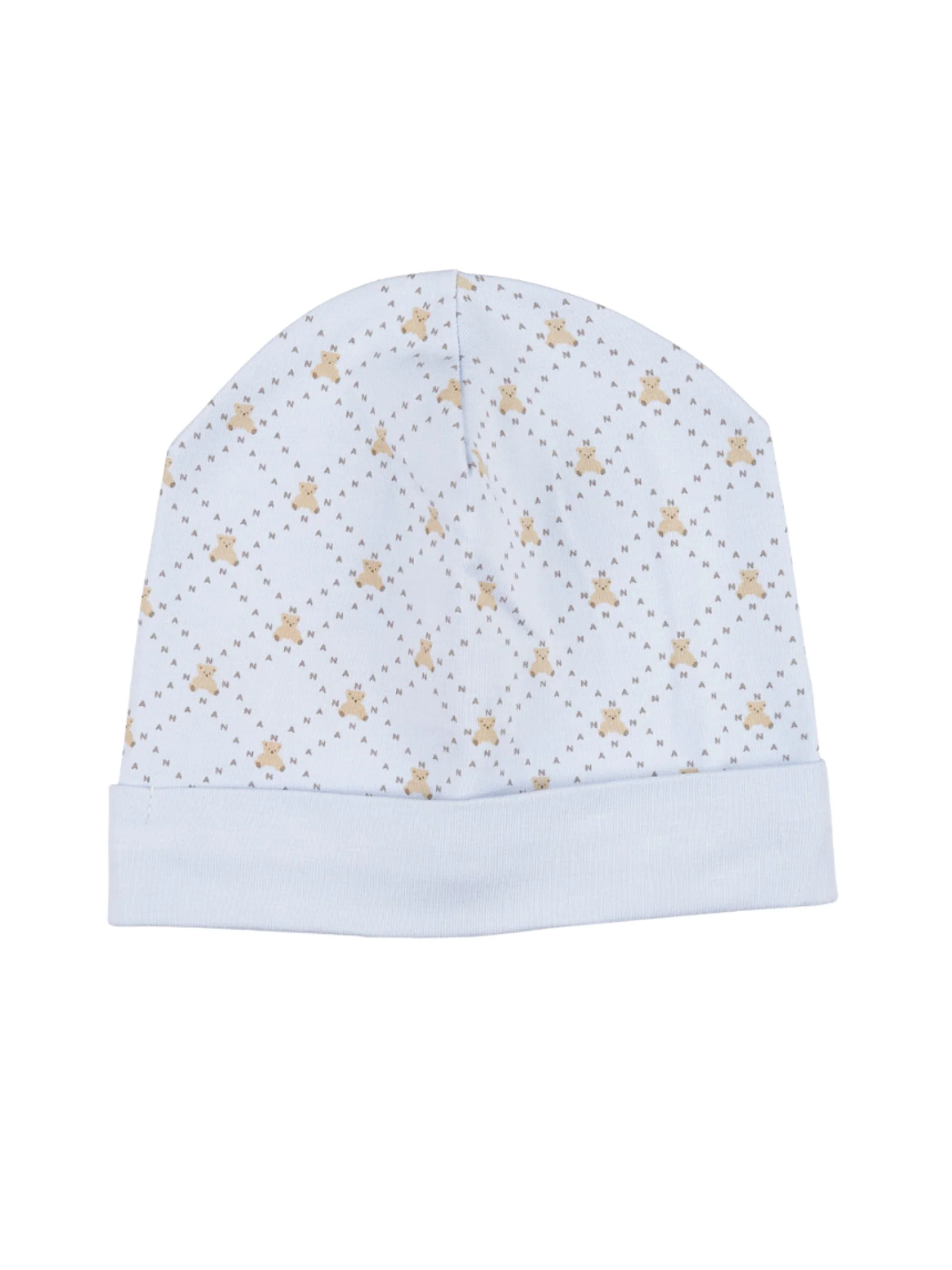Cappello Nanan con fantasia orsetti beige