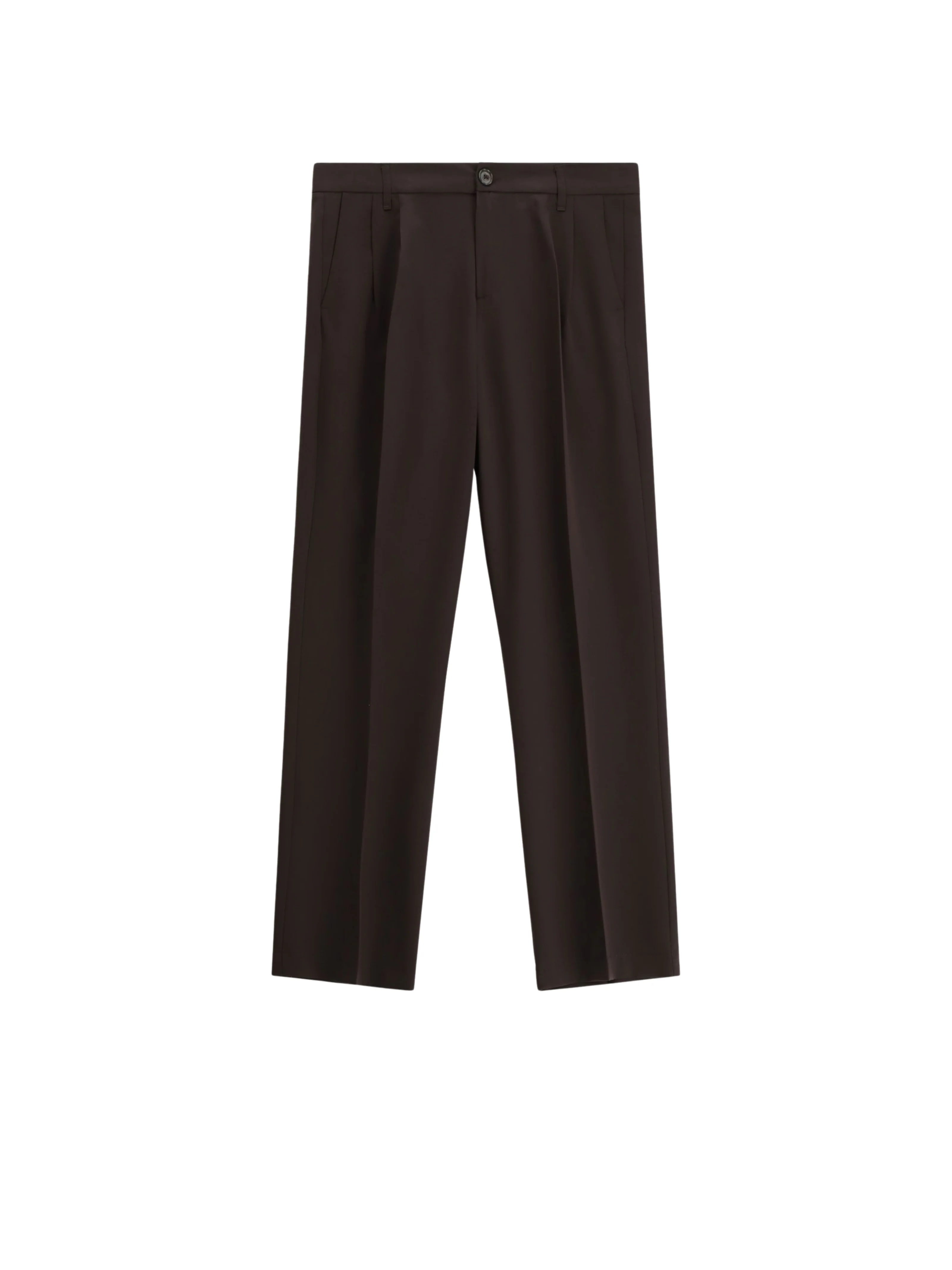 Pantalone Imperial caffe con pinces