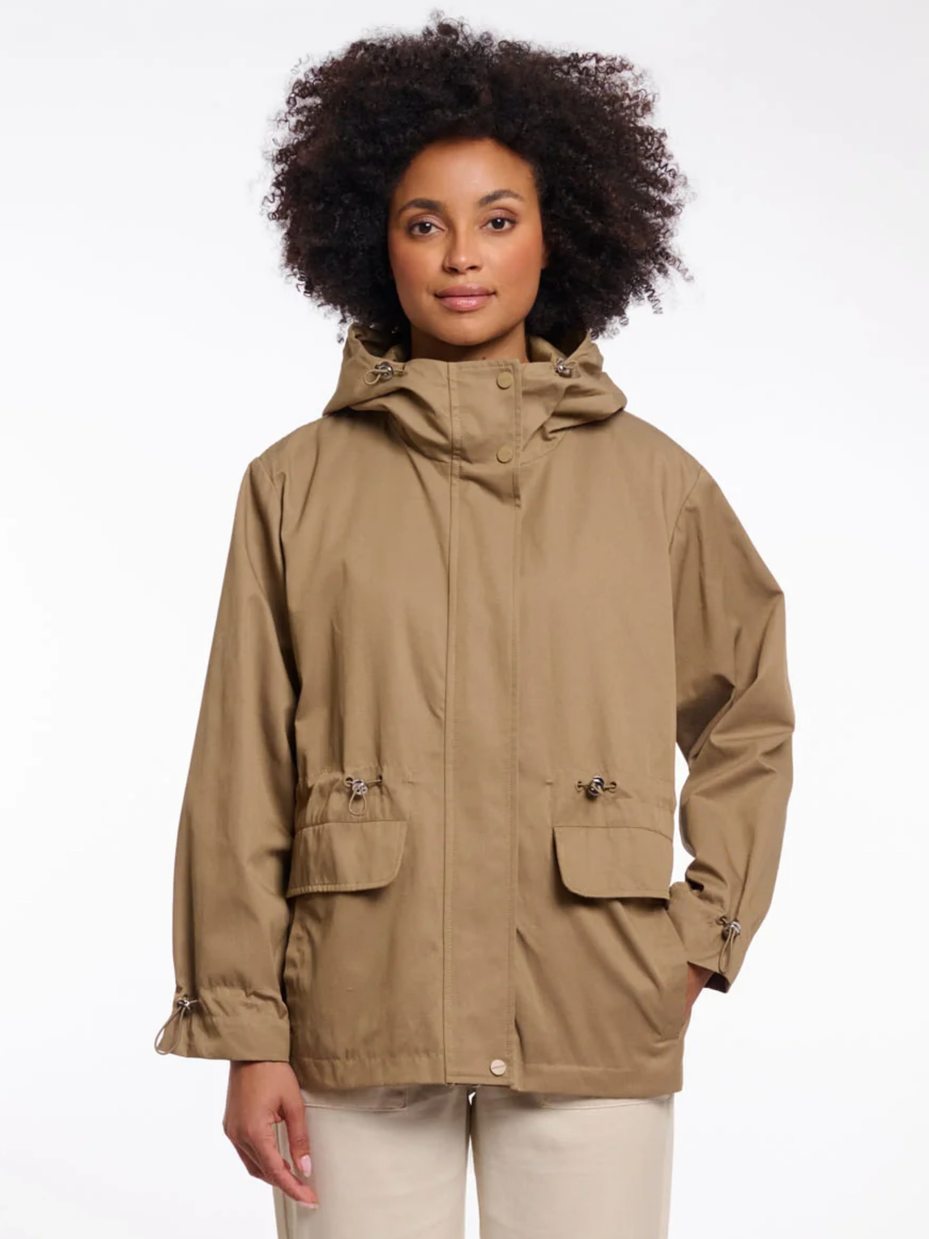 Parka corto "Liya" Rino & Pelle verde oliva
