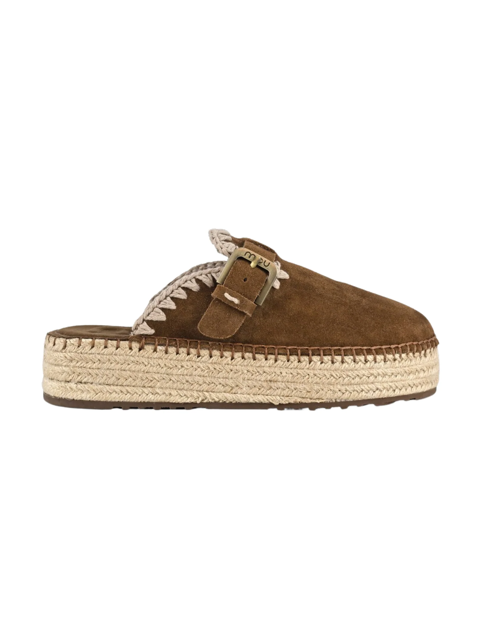 Sandali "lo jute clog plain" Mou marroni