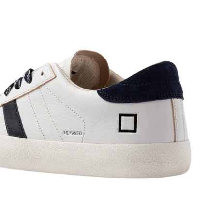 Sneakers "Court 2.0 basic" D.a.t.e. bianche e nere - Image 4