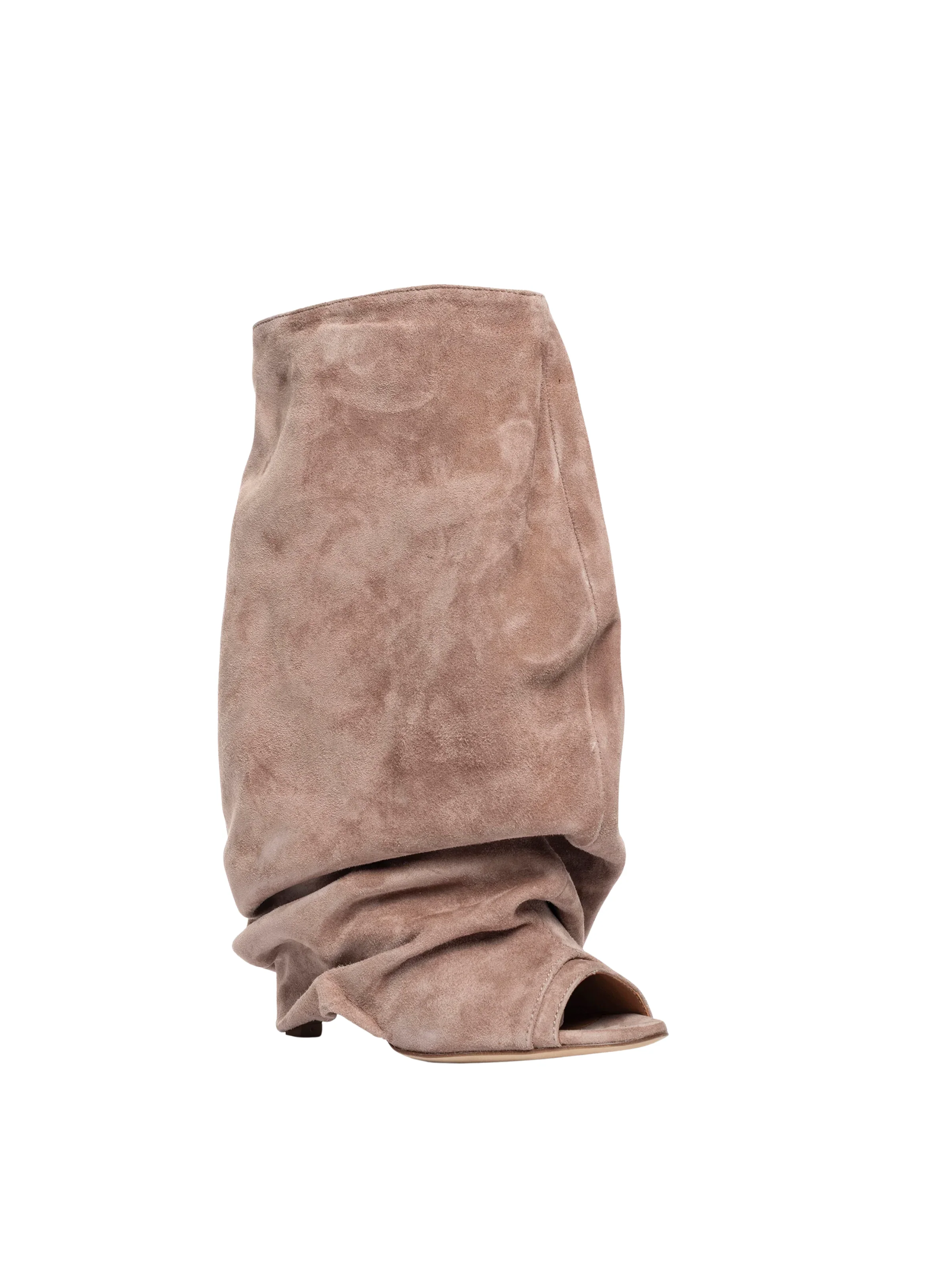 Stivali "Camy" Gisel Moirè spuntati in nappa rosa antico - Image 3
