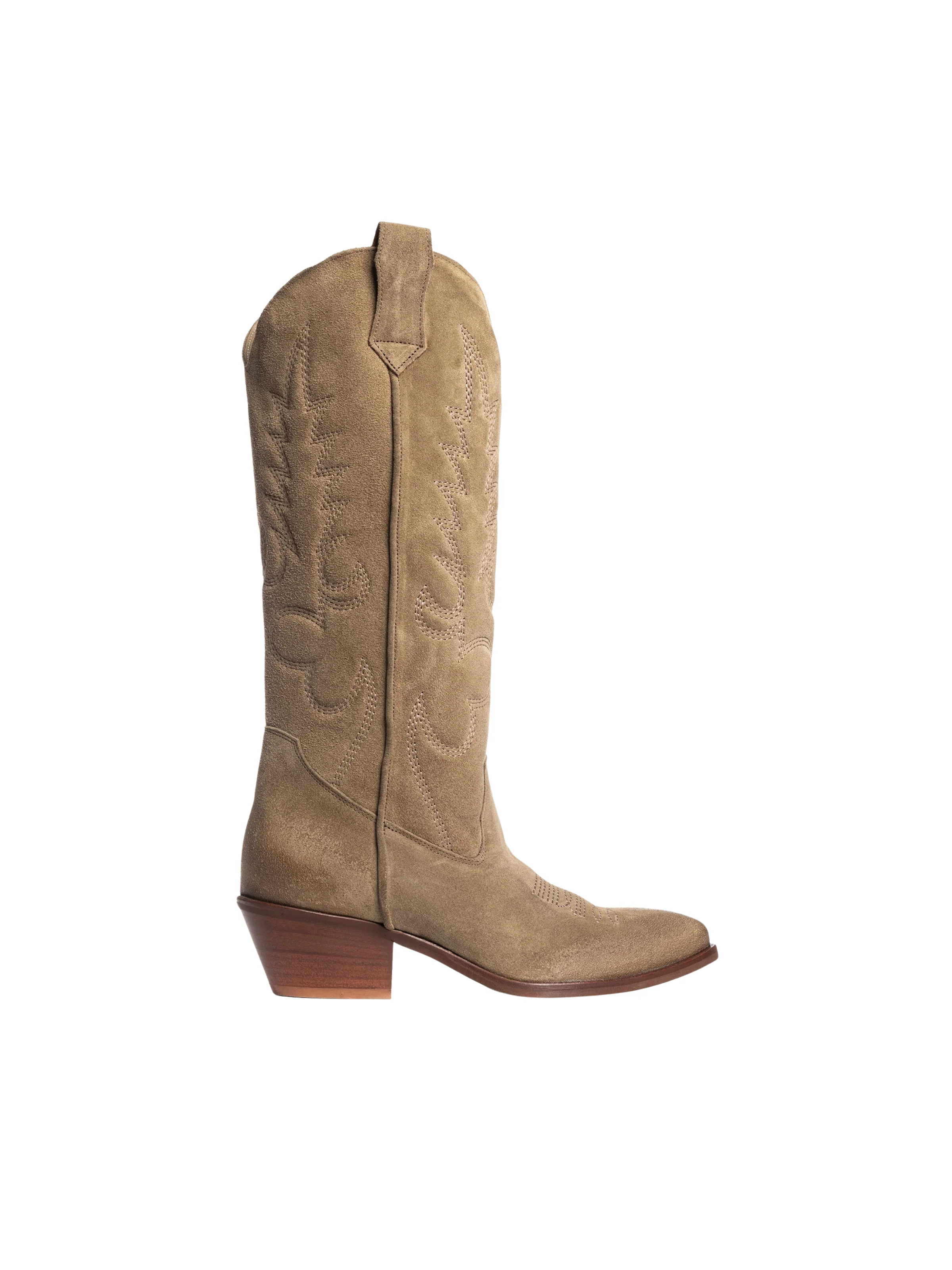 Stivali texani "California" Gisel Moirè beige