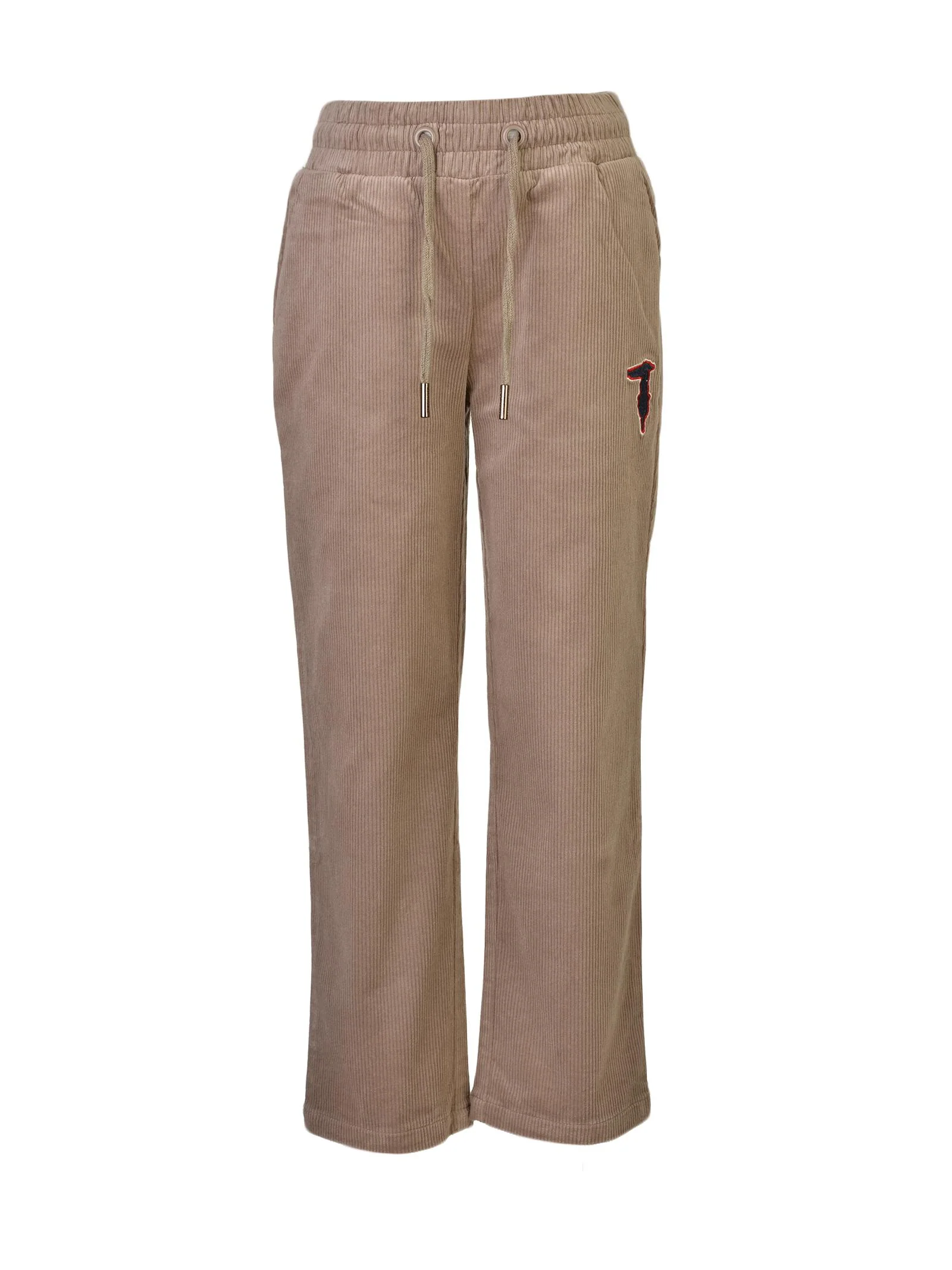Pantalone taupe a costine