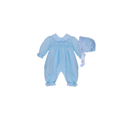 Tutina con cappellino Marlù azzurra