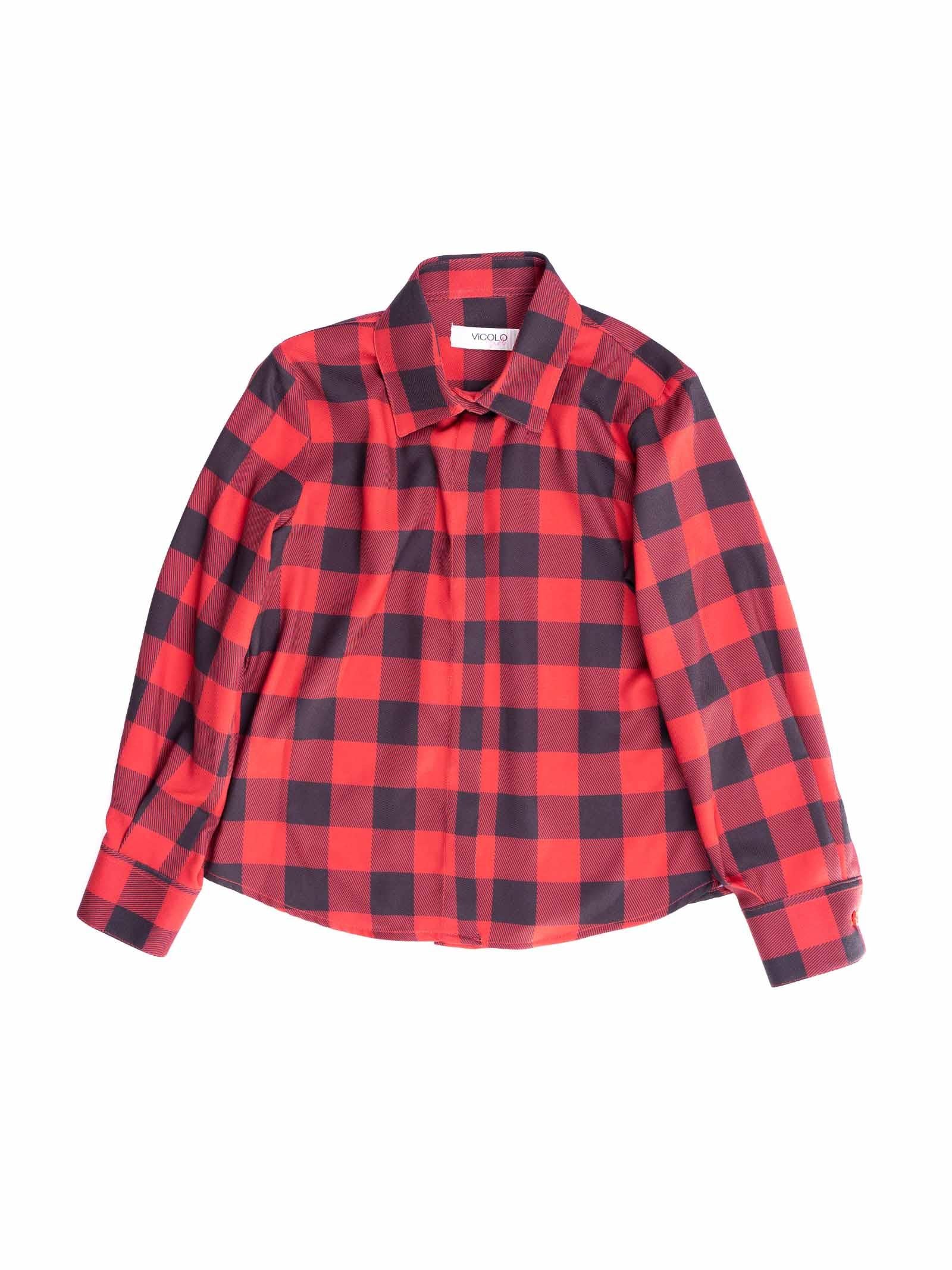 Camicia rossa a quadri Vicolo